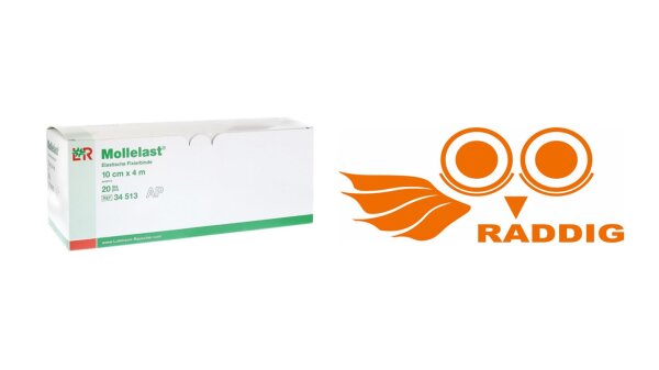 Mollelast Fixierbinde 10cmx4m (VE 20 Stück)