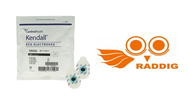 Einmal-Elektroden H92SG mit Hydrogel u. Ag/AgCI-Sensor m. Druckknopf 57 x 34 mm (VE 50 Stück)